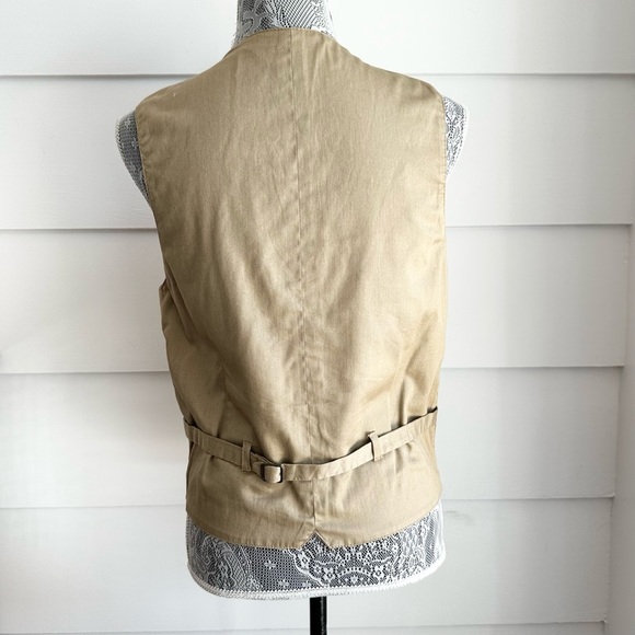 Tan Suede Vest Men’s Boho Western Festival - Picture 6 of 7